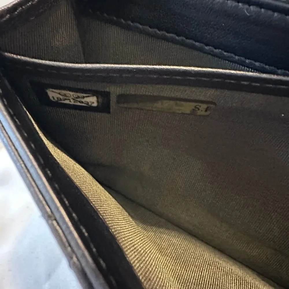 Chanel Black Quilted Leather Wallet